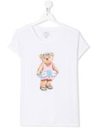Ralph Lauren Kids Teen Swim Bear Print T-shirt - White