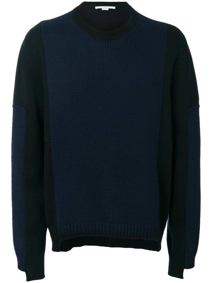 Stella Mccartney Panelled Knitted Jumper - Black