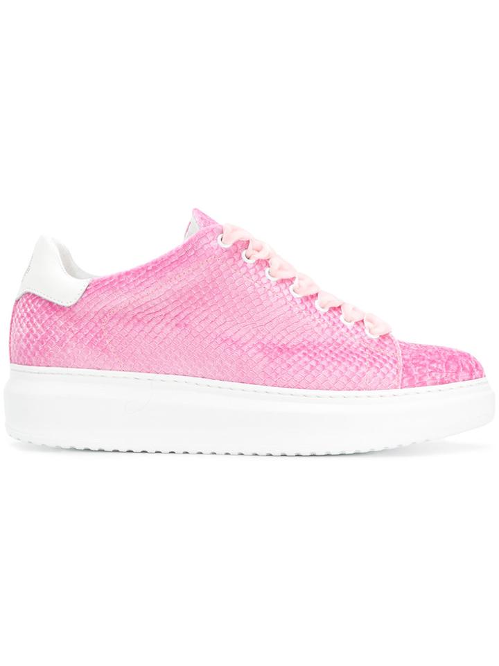 Steve's Platform Sneakers - Pink & Purple
