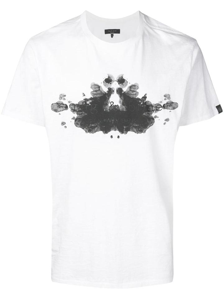 Rag & Bone Logo Print Crew Neck T-shirt - White