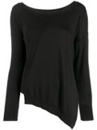 P.a.r.o.s.h. Curved Sweatshirt - Black