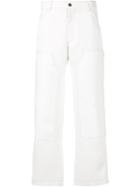 Nomia Stitch Detail Ankle Trousers - White