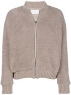 Fabiana Filippi Knitted Bomber Jacket - Nude & Neutrals