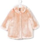 Hucklebones London Faux Fur Coat, Girl's, Size: 12 Yrs, Pink/purple