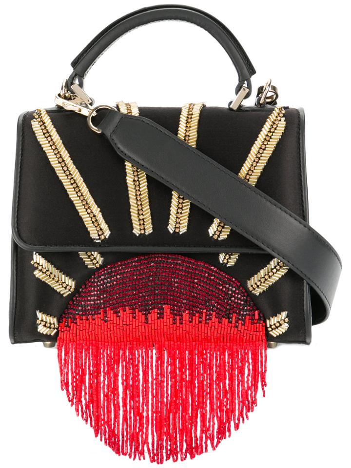Les Petits Joueurs Embellished Alex Handbag - Black