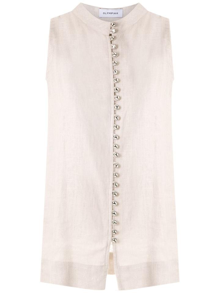 Olympiah Romania Button-up Tank - Neutrals
