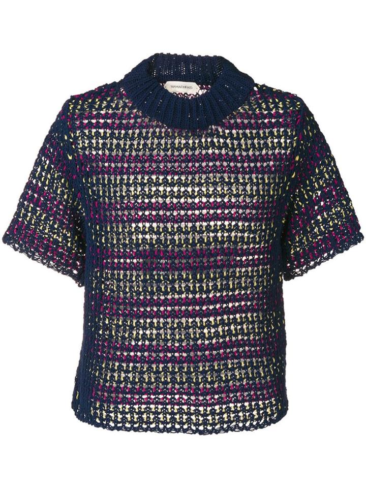 Namacheko Zirek Crew Neck Jumper - Blue