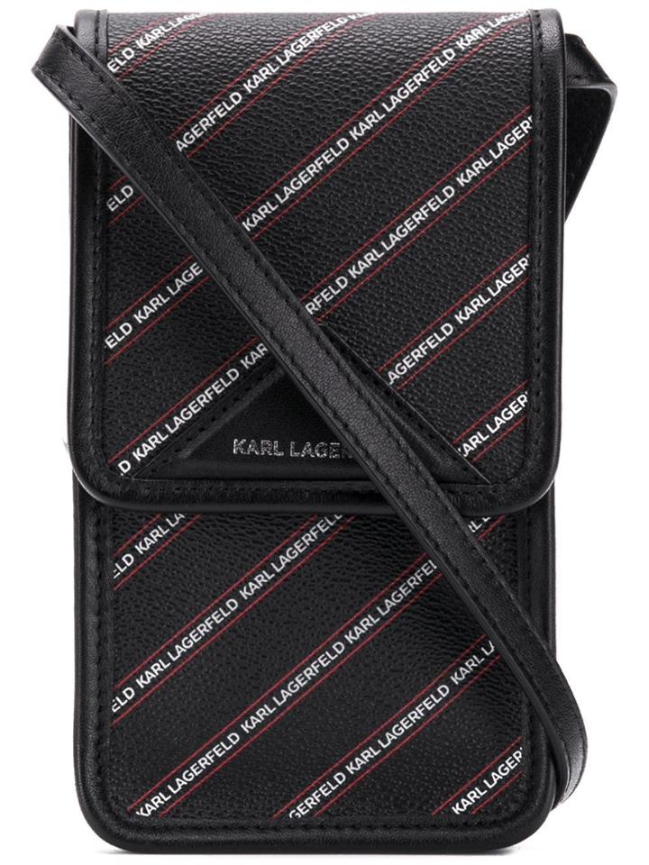 Karl Lagerfeld K/stripe Logo Super Mini Bag - Black