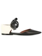 Proenza Schouler Ankle Strap Ballerina Shoes - 9160 Black