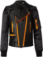 House Of Holland Contrast Zip Biker Jacket