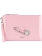 Versus Safety Pin Clutch Bag - Pink & Purple