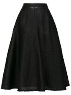 Jil Sander Midi Full Skirt - Grey