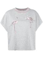 Giamba Flamingo Knit T-shirt - Grey