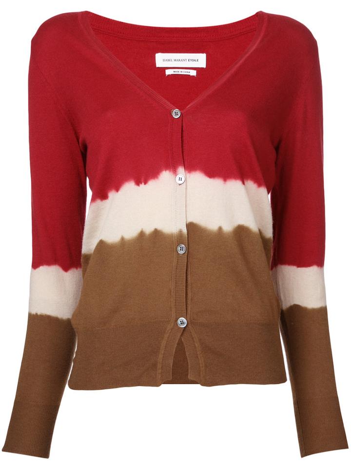 Isabel Marant Étoile - Tie-dye Cardigan - Women - Cotton/cashmere - 42, Women's, Red, Cotton/cashmere
