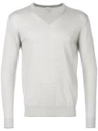 Eleventy - V Neck Sweatshirt - Men - Silk/merino - Xl, Nude/neutrals, Silk/merino