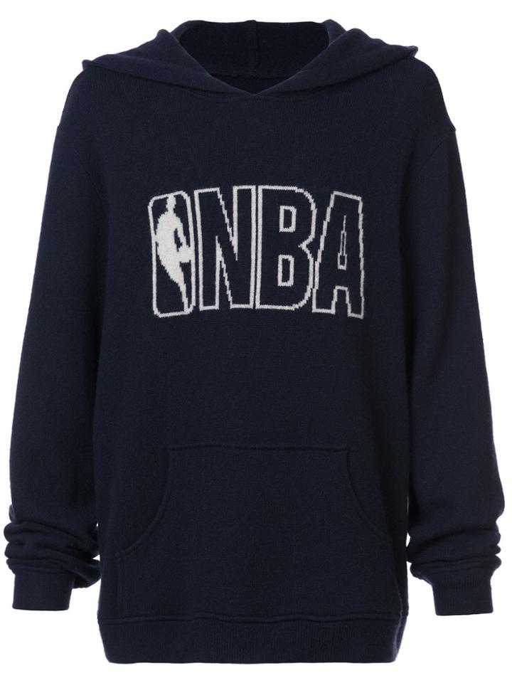 The Elder Statesman X Nba Nba Hooded Sweatshirt - Blue