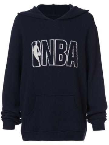The Elder Statesman X Nba Nba Hooded Sweatshirt - Blue
