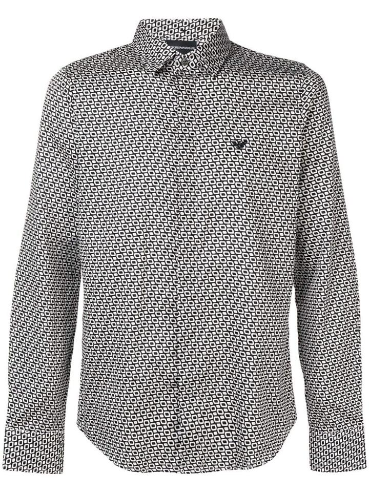 Emporio Armani 70's Style Logo Shirt - Black