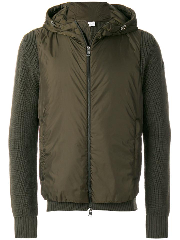 Moncler Ribbed Sleeve Windbreaker - Green