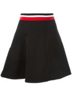 Marni Ribbed Stripe Waistband Skirt, Women's, Size: 42, Black, Spandex/elastane/viscose/wool