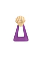 Rixo London Triangle Shell Earrings - Purple