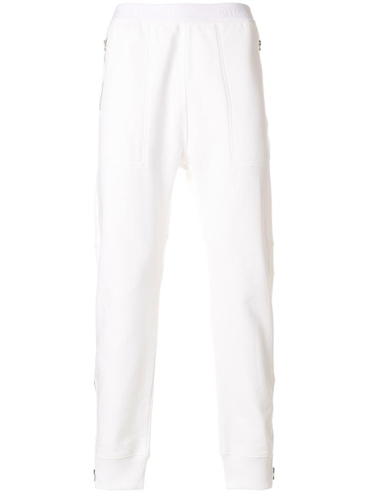 Helmut Lang Logo Waistband Track Pants - White