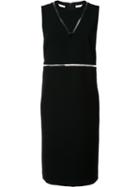 Alexander Wang Fishing Line Panel Shift Dress, Women's, Size: 6, Black, Polyester/spandex/elastane/triacetate