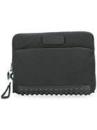 Kenzo - Embellished Twill Clutch - Unisex - Leather/nylon/polyester - One Size, Black, Leather/nylon/polyester