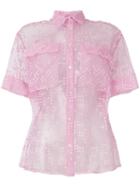 Si-jay Sheer Shirt - Pink