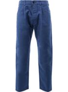 Ganryu Comme Des Garcons Tapered Cropped Trousers - Blue