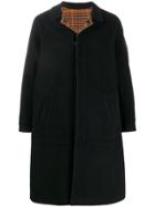 Hevo Single-breasted Mid-length Coat - Black