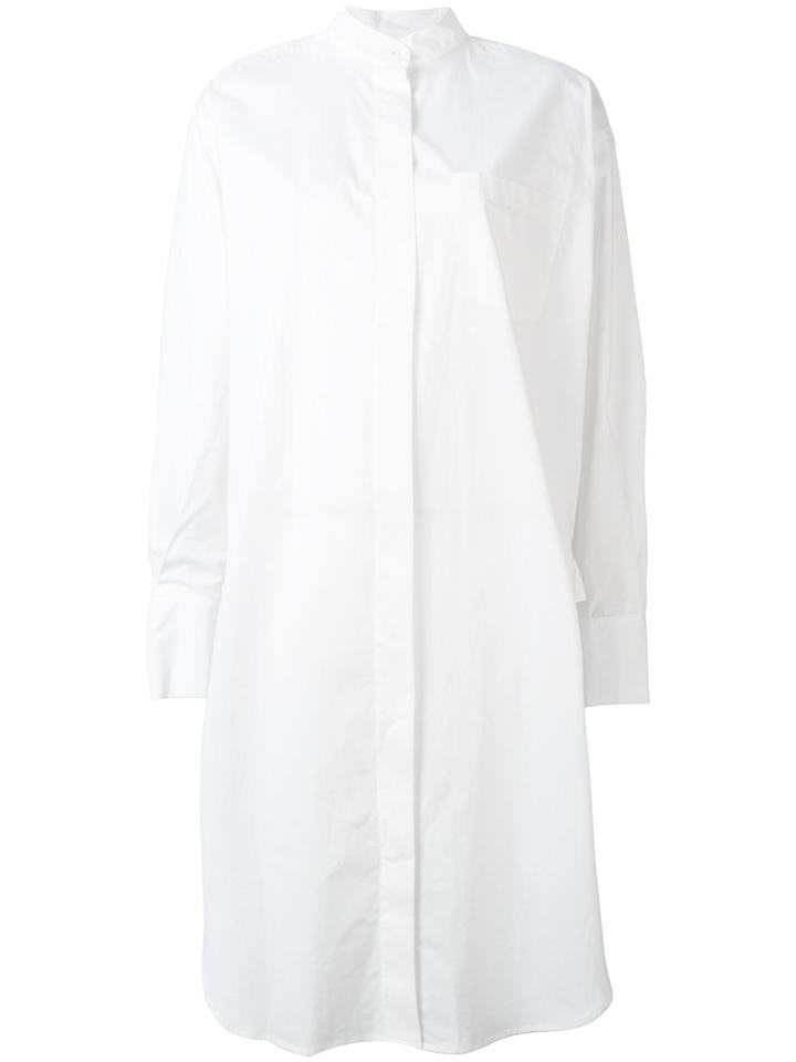 Dkny - Oversized Button Through Tunic - Women - Cotton - M, White, Cotton