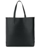 Burberry Logo Embossed Tote - Black