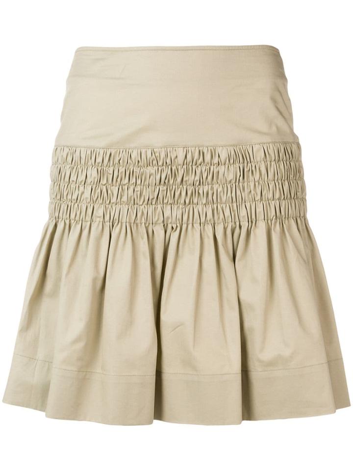 Isabel Marant Étoile Elasticated Detail Mini Skirt - Neutrals