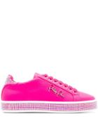 Philipp Plein Lo-top Crystal Embellished Sneakers - Pink