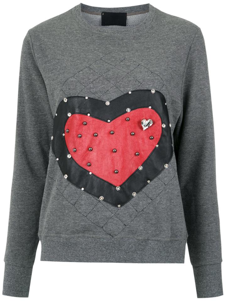 Andrea Bogosian Embellished Sweatshirt - Grey