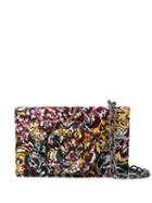 Oscar De La Renta Embroidered Floral Shape Bag - Multicolour
