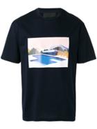 Plac - Pool Graphic Print T-shirt - Men - Cotton - M, Blue, Cotton
