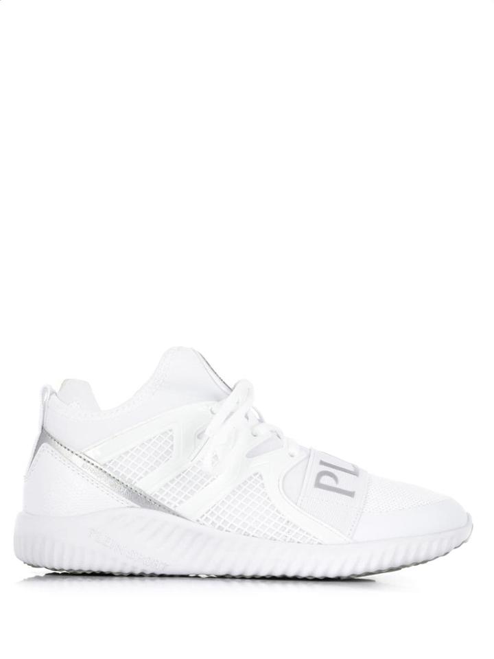 Plein Sport Logo Plaque Sneakers - White
