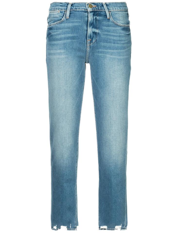 Frame Le High Straight Fit Jeans - Blue