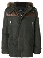 Hackett Fur Trim Parka - Green