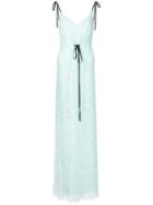 N Duo Lace Maxi Dress - Green