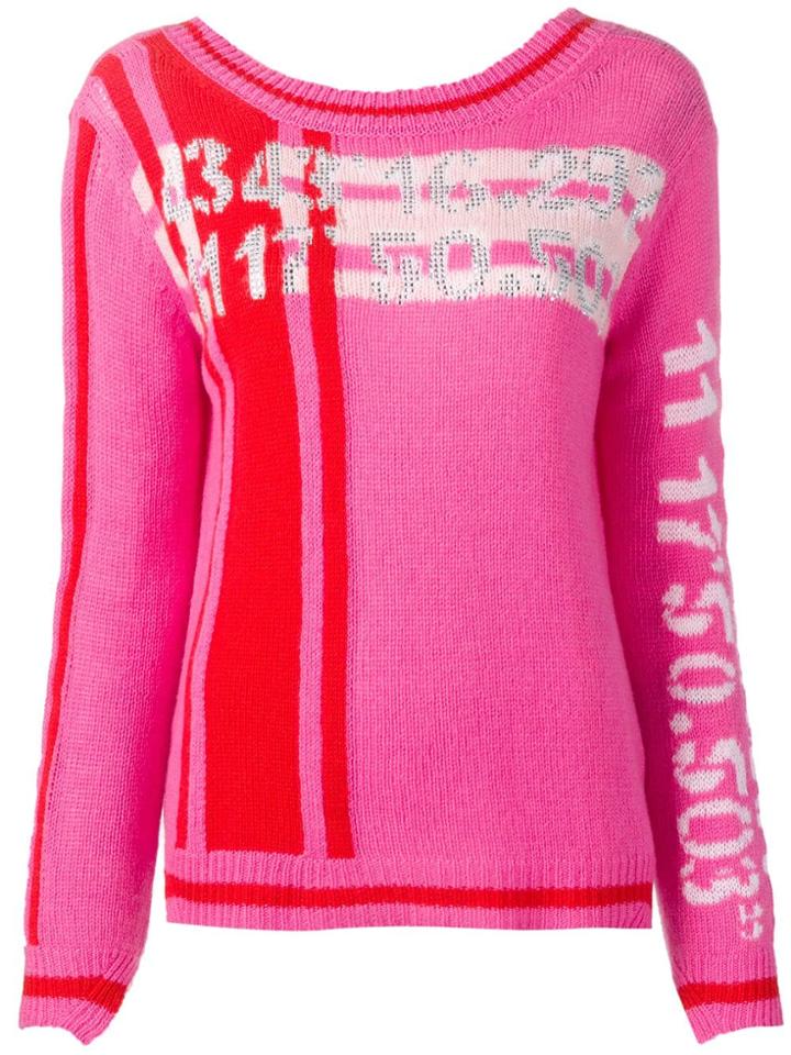 Ermanno Scervino Graphic Knit Jumper - Pink