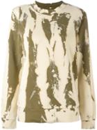 Mm6 Maison Margiela Metallic Effect Sweatshirt, Women's, Size: Medium, Green, Cotton