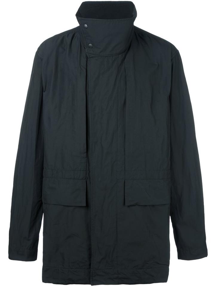 Issey Miyake Men High Neck Raincoat