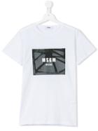 Msgm Kids - Teen Logo Print T-shirt - Kids - Cotton - 14 Yrs, White