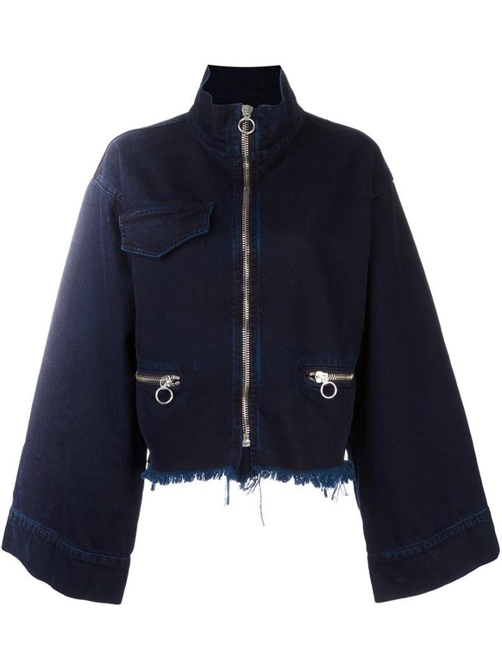 Marques'almeida Flared Sleeves Zipped Jacket