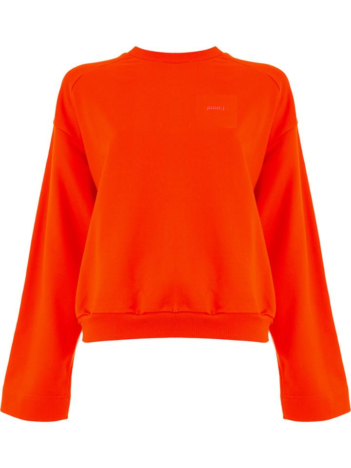 Juun.j Plain Sweatshirt - Yellow & Orange