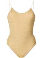 Oseree Spaghetti Strap One Piece Swimsuit - Nude & Neutrals