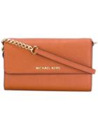 Michael Michael Kors Jet Set Travel Crossbody Bag, Women's, Yellow/orange, Leather/polyester